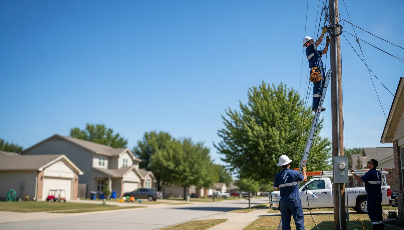 Residential electrician providing installation services in Amelia, NE
